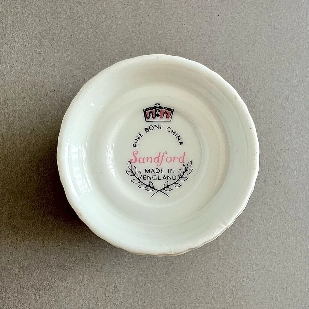 Vintage Sandford Handcrafted Fine Bone China Miniature Rose Floral Bouquet - Picture 8 of 9